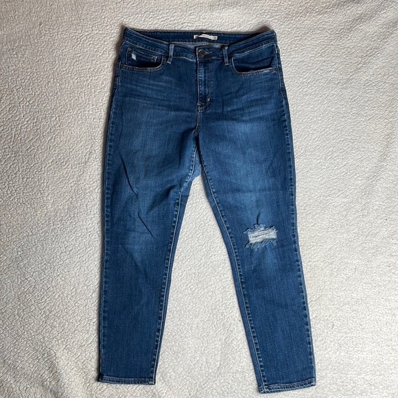 Levi’s High Rise Skinny 720 Stretch Distresses Size 32 - Picture 1 of 7